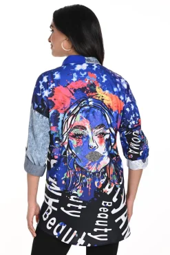 243528U SKJORTER Blue 243528U