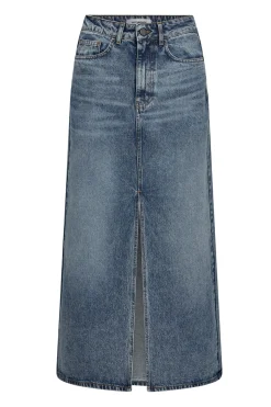 VikaCC Slit Denim Skirt 552Denim blue 34042