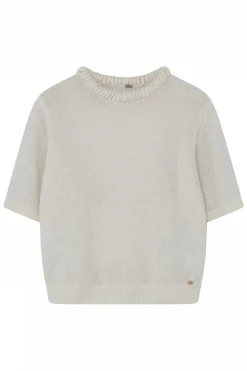 Vilma, short S/S knit 1010Off White 60436/3582