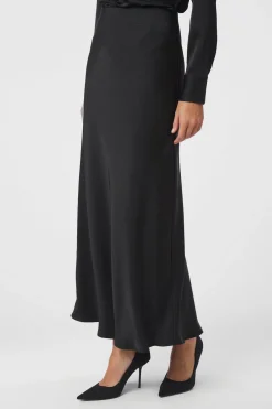 Viso Heavy Sateen Bedaz Skirt Black 166890