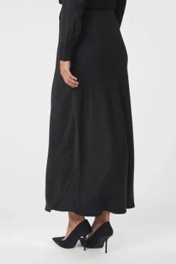 Viso Heavy Sateen Bedaz Skirt Black 166890