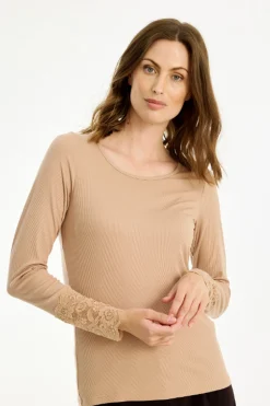Vivian blouse Dark Sand 15862