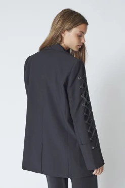 VolaCC Eyelet Blazer 96Black 30284