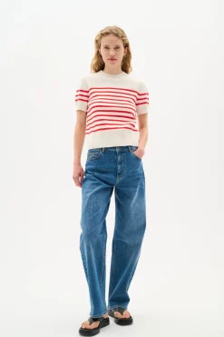 WallisIW Pullover Red Stripe 300008 30110294