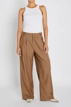 Waterlilybbvala Pants Brown Melange BBW4753