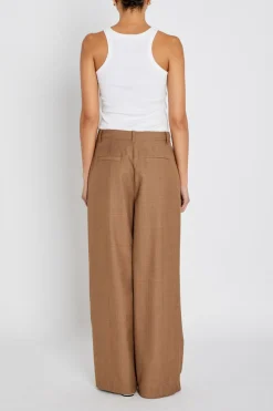 Waterlilybbvala Pants Brown Melange BBW4753