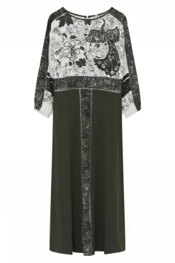 Wita, long dress 81010OffW/Olive 60501/7618