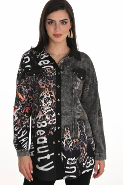 WOVEN BLOUSE Black/Earth 253749