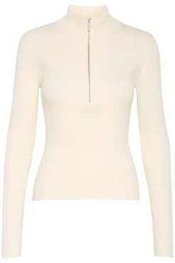 YasmiaGZ zipper pullover NOOS Egret 10909819
