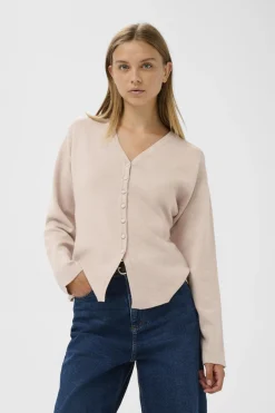 YenahIW Fitted Cardigan Haze Melange 1304031 30111125