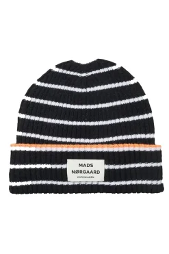 Yota Anju Stripe Beanie Black/Vanilla 204495