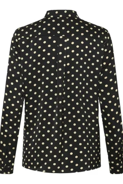 ZeemaIW Shirt Black Spaced Dots 300177 30111245